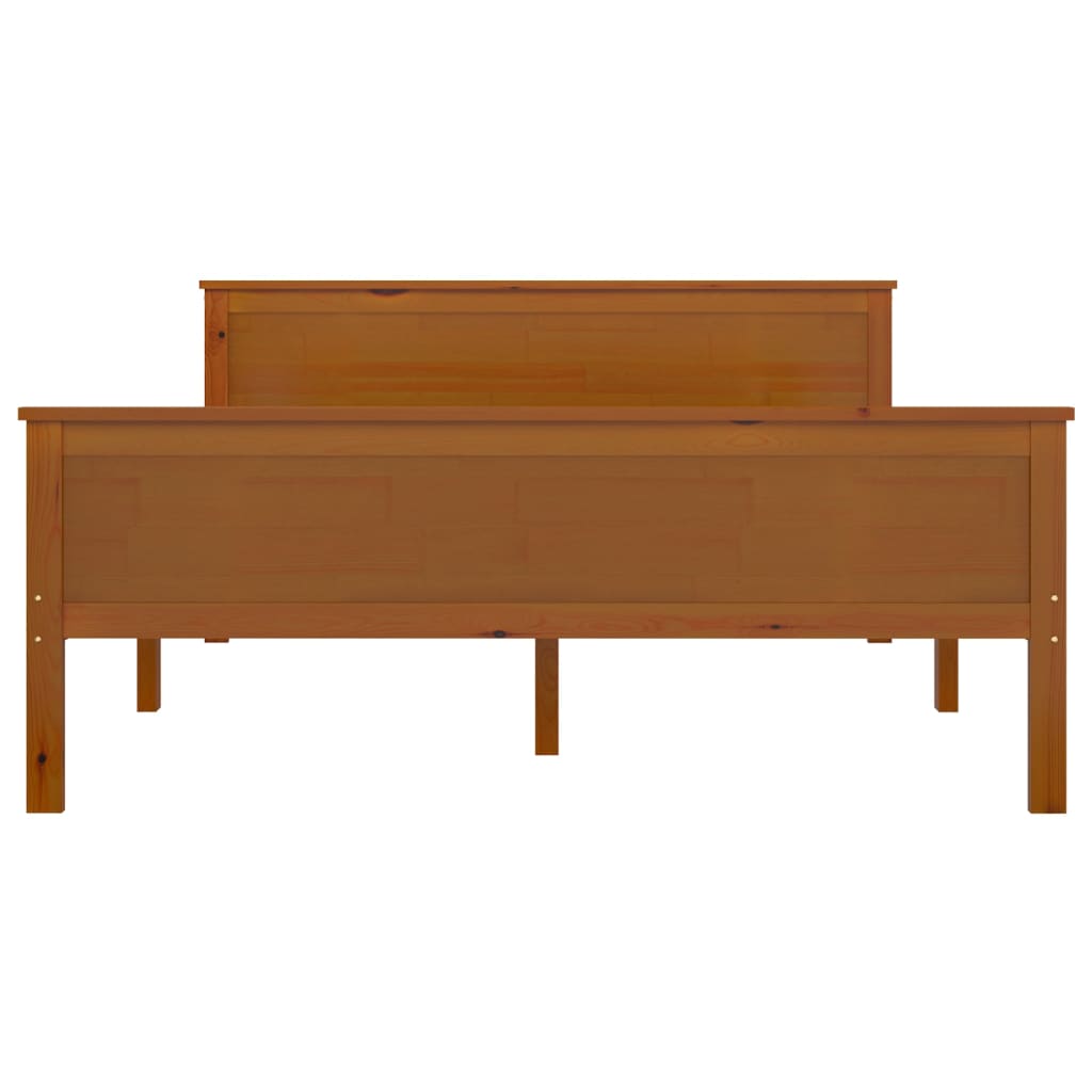 Bedframe Massief Grenenhout 160 x 200 cm Honingbruin