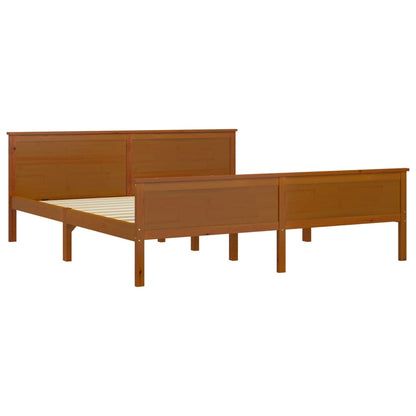 Bedframe Massief Grenenhout 180 x 200 cm Honingbruin