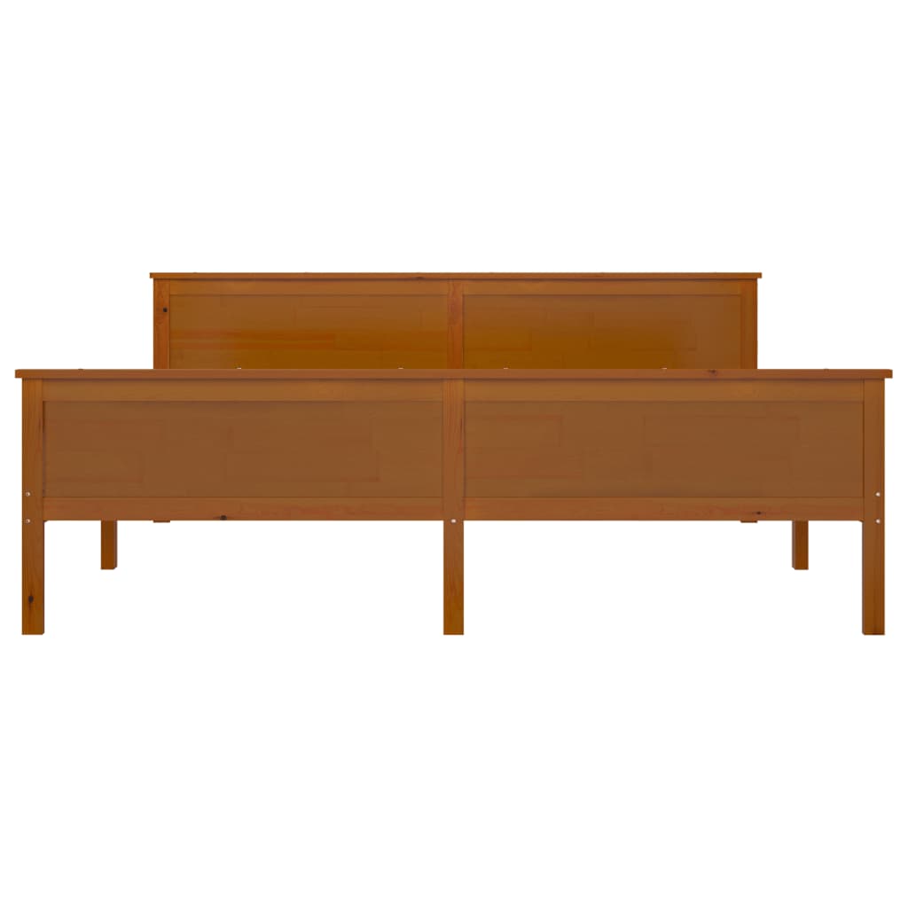 Bedframe Massief Grenenhout 180 x 200 cm Honingbruin