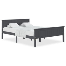 Bedframe Massief Grenenhout 160 x 200 cm Grijs