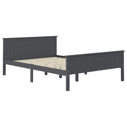 Bedframe Massief Grenenhout 160 x 200 cm Grijs