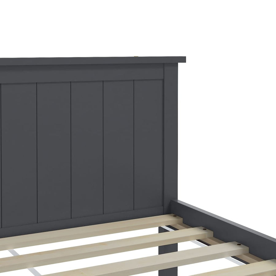 Bedframe Massief Grenenhout 200 x 200 cm Grijs