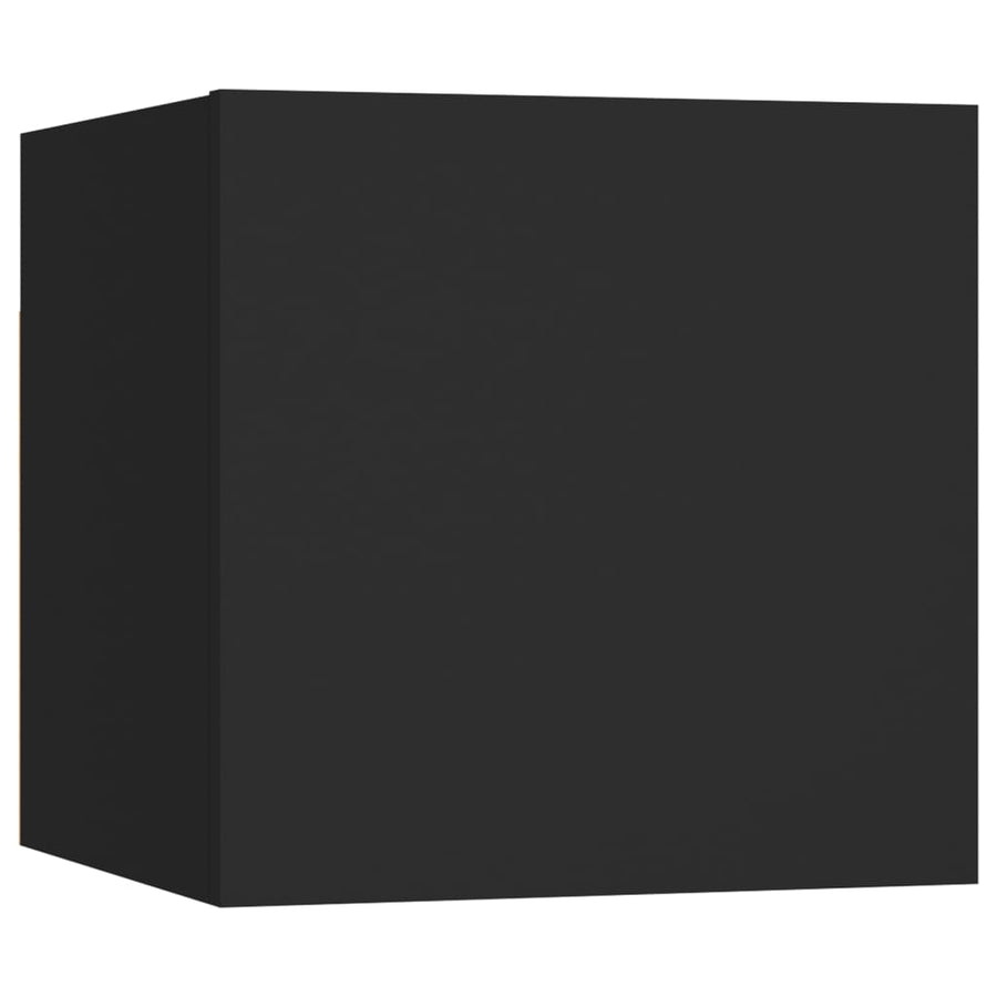Nachtkastjes 30,5X30X30 Cm Spaanplaat 2 Zwart