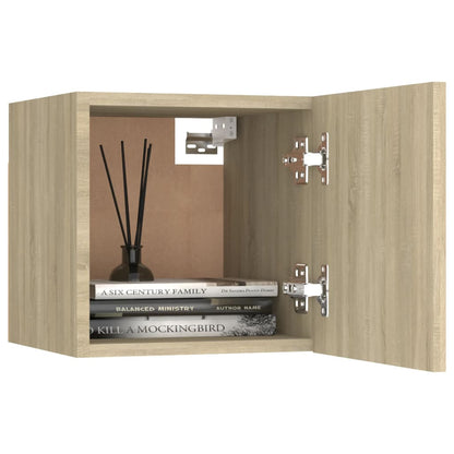 Nachtkastje 30,5X30X30 Cm Spaanplaat Kleurig 1 Sonoma eiken