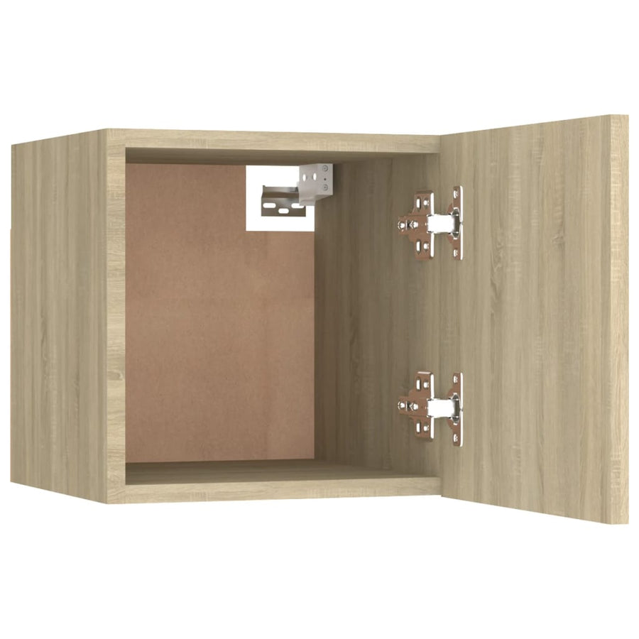Nachtkastje 30,5X30X30 Cm Spaanplaat Kleurig 1 Sonoma eiken