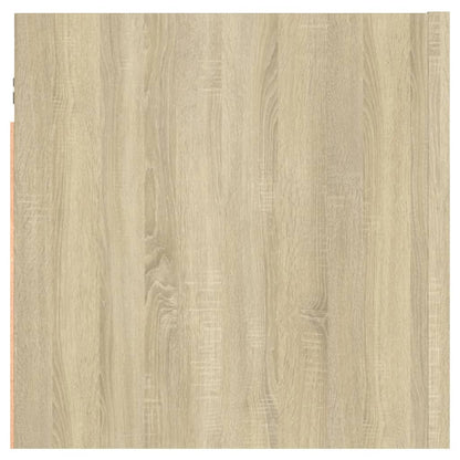 Nachtkastje 30,5X30X30 Cm Spaanplaat Kleurig 1 Sonoma eiken