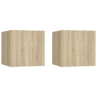 Nightstands 30.5x30x30 cm Chipboard Multicoloured 2