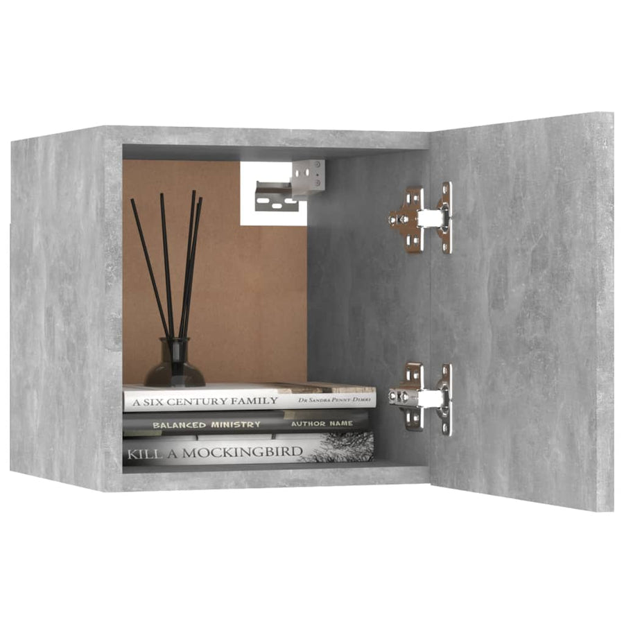 Nachtkastjes 30,5X30X30 Cm Spaanplaat 2 Betongrijs