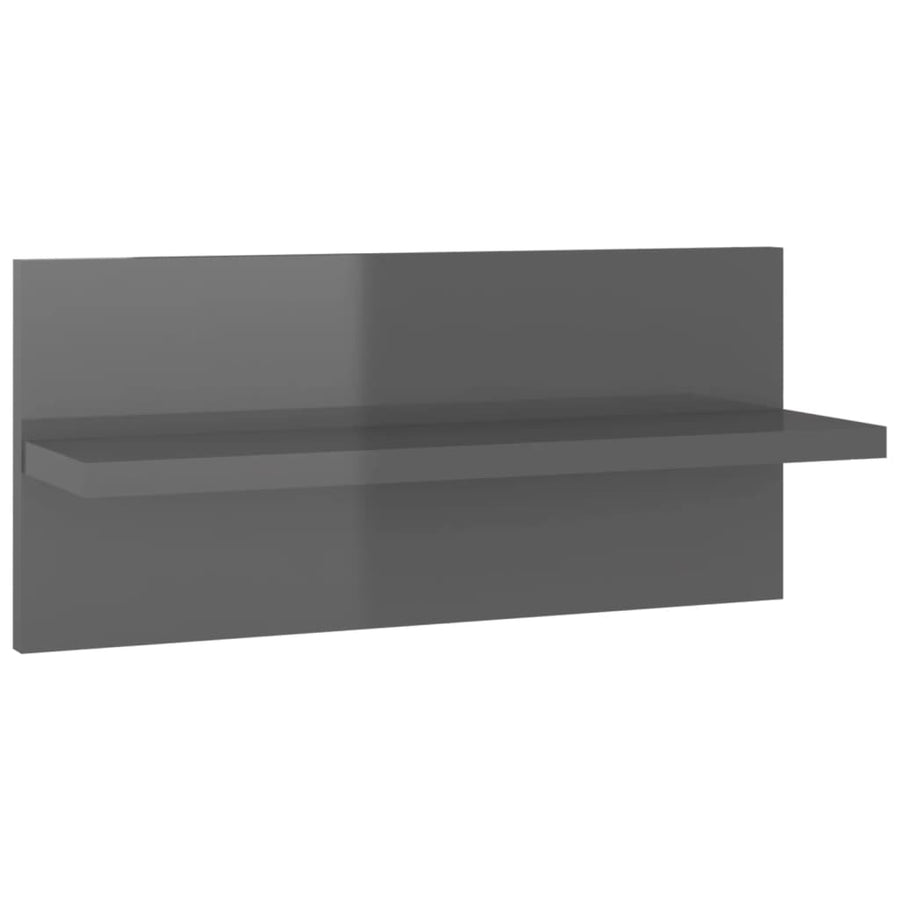 Wandschappen 0X11,5X18 Cm 4 Hoogglans grijs