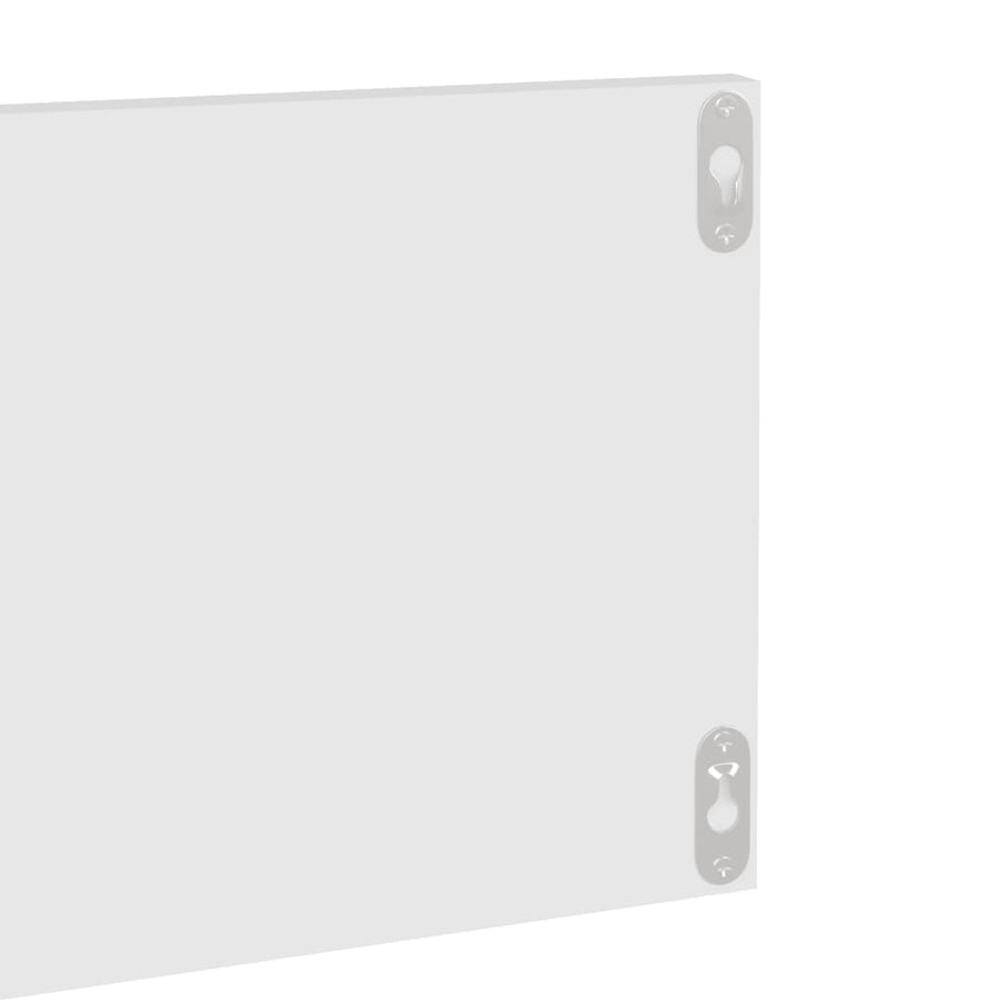 Wandschappen 2 St 80X11,5X18 Cm Spaanplaat Wit