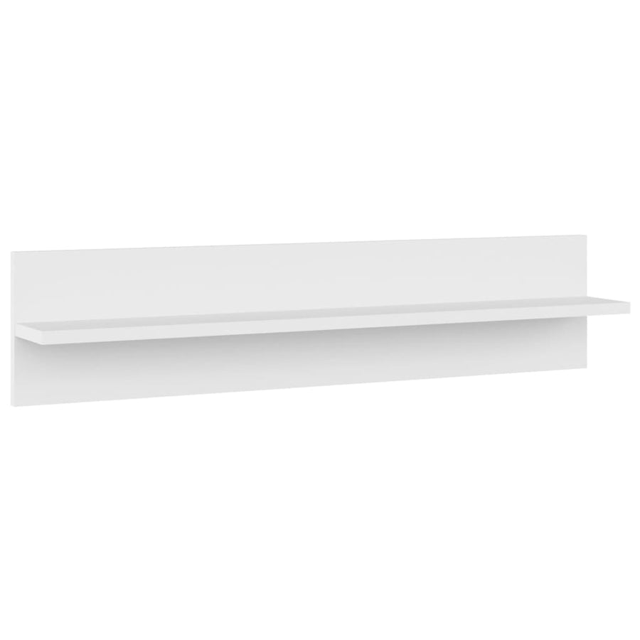 Wandschappen 80X11,5X18 Cm Bewerkt Hout 4 Wit