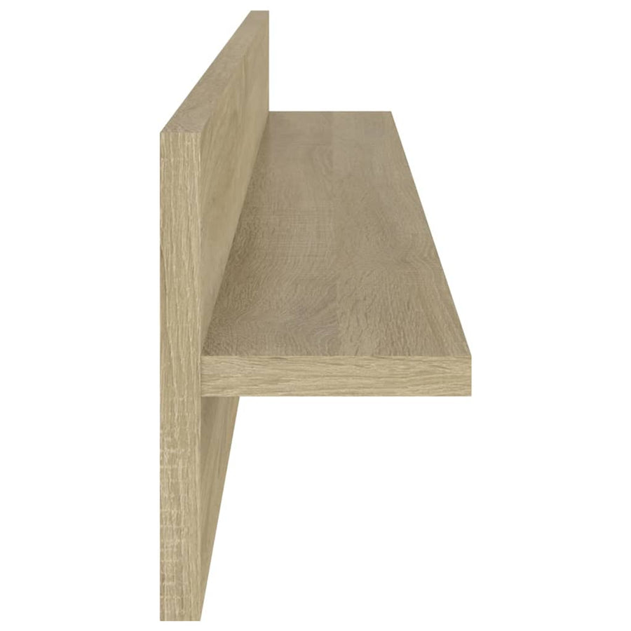 Wandschappen 80X11,5X18Cm Bewerkt Hout Kleurig 2 Sonoma eiken