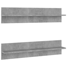 Wandschappen 2 St 80X11,5X18 Cm Spaanplaat Betongrijs