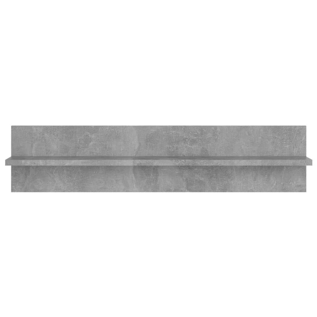 Wandschappen 2 St 80X11,5X18 Cm Spaanplaat Betongrijs
