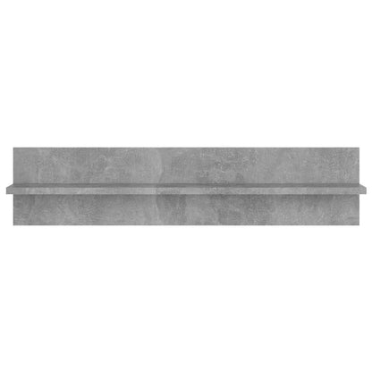 Wandschappen 4 st 80x11,5x18 cm bewerkt hout betongrijs