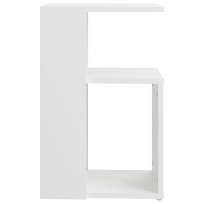 Bijzettafel 36X30X56 Cm Bewerkt Hout Wit