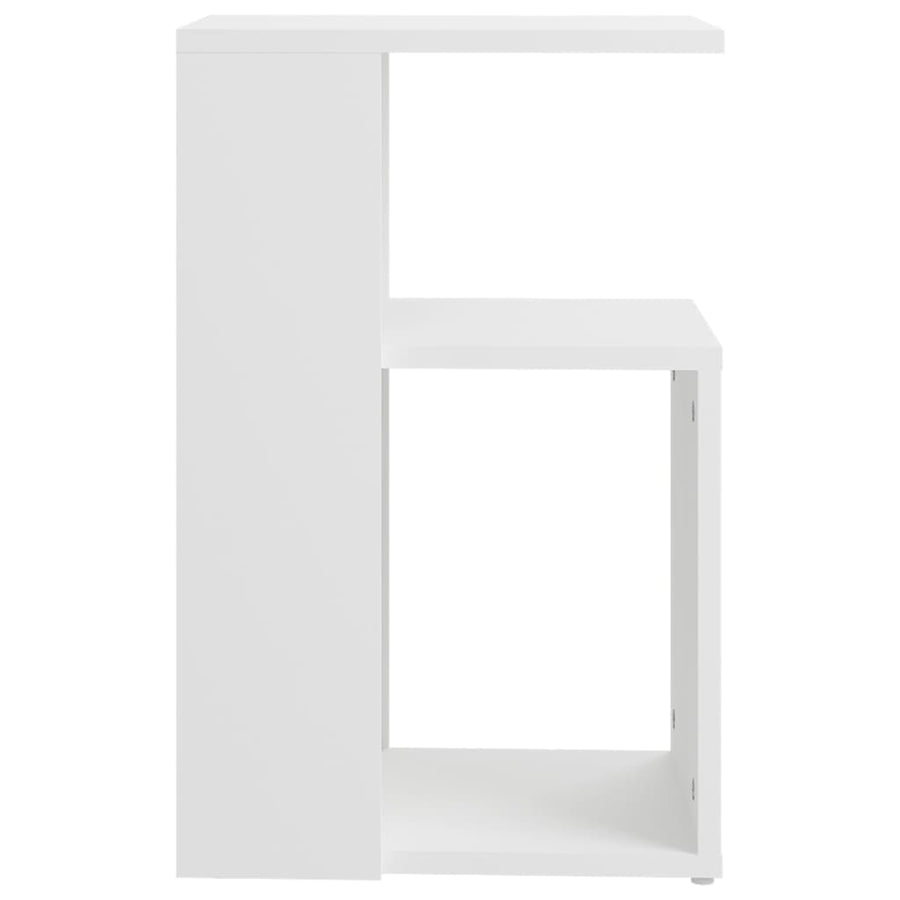 Bijzettafel 36X30X56 Cm Bewerkt Hout Wit