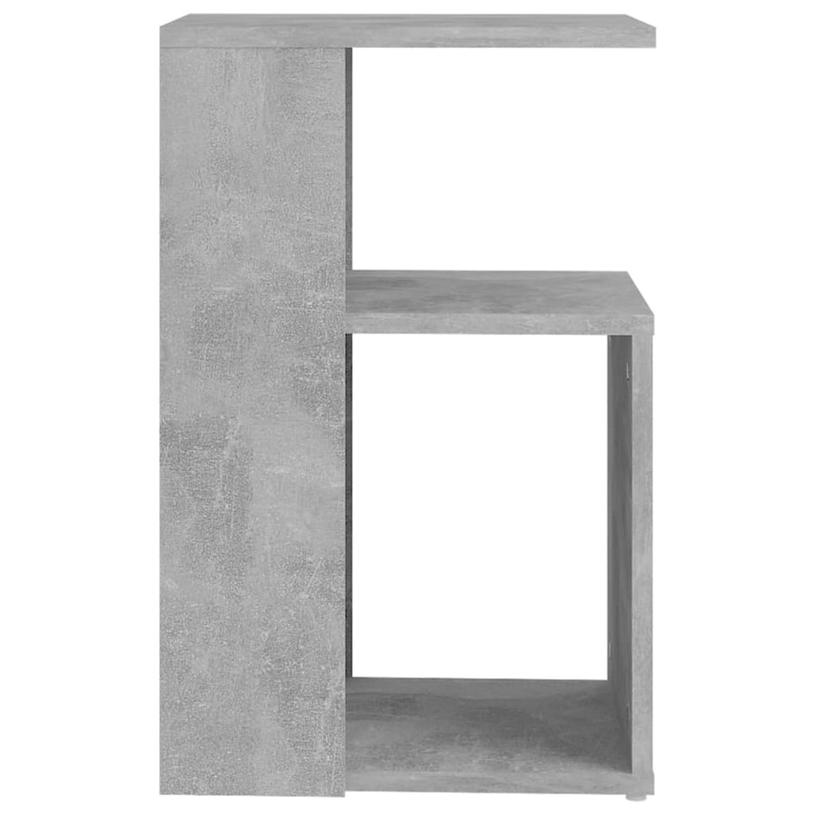 Bijzettafel 36x30x56 cm bewerkt hout betongrijs