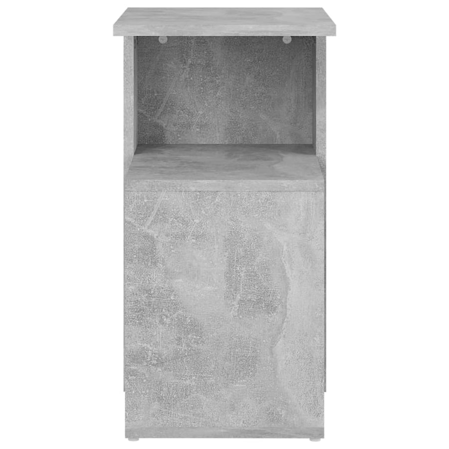Bijzettafel 36x30x56 cm bewerkt hout betongrijs