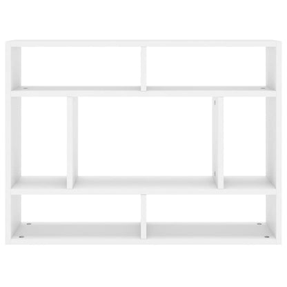 Wandschap 75X6X55 Cm Bewerkt Hout Wit