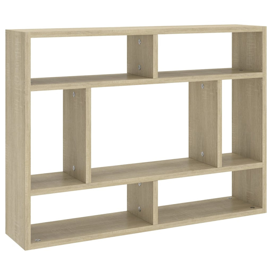 Wandschap 75X6X55 Cm Spaanplaat Kleurig Sonoma eiken