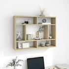 Wall shelf 75x16x55 cm engineered wood Sonoma oak colour