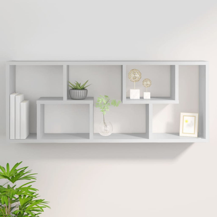 Wandschap 36X6X90 Cm Spaanplaat Wit