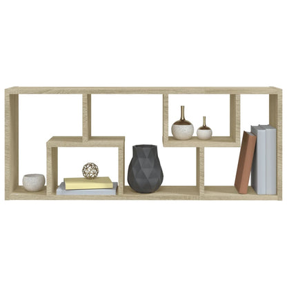 Wandschap 36X6X90 Cm Spaanplaat Kleurig Sonoma eiken