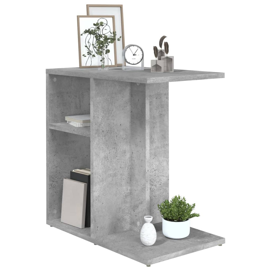 Bijzettafel 50X30X50 Cm Spaanplaat Betongrijs