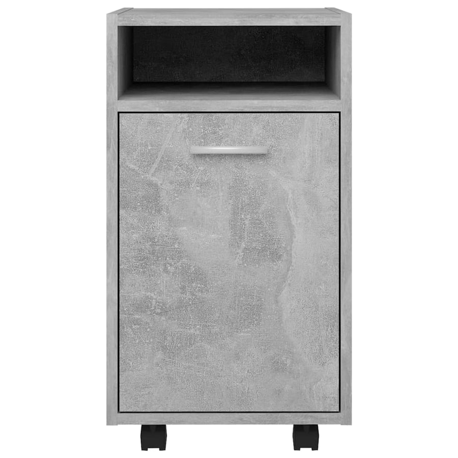 Bijzetkast Met Wielen 33X38X60 Cm Spaanplaat Betongrijs