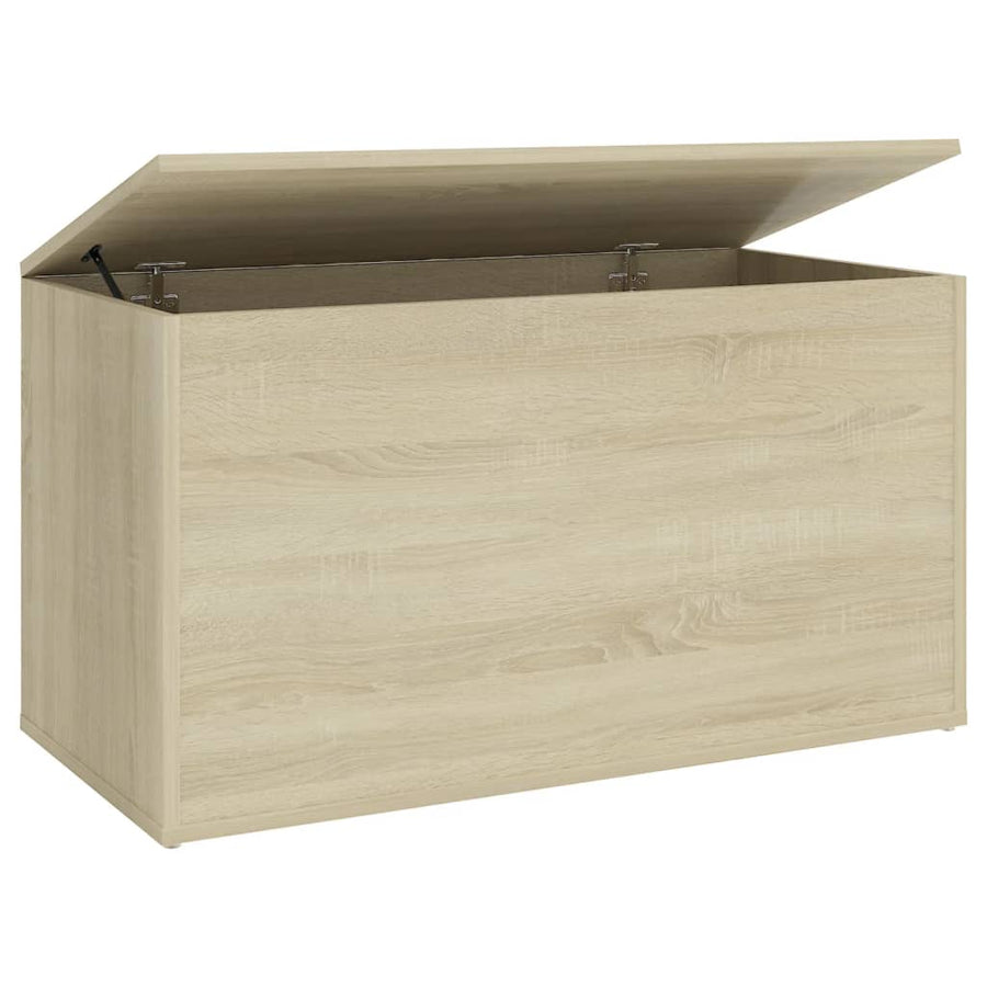 Opbergkist 84x42x46 cm bewerkt hout sonoma eikenkleurig Sonoma eiken