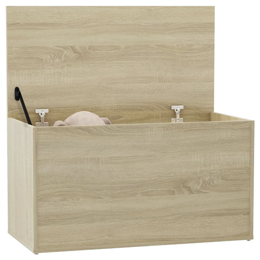Opbergkist 84x42x46 cm bewerkt hout sonoma eikenkleurig Sonoma eiken