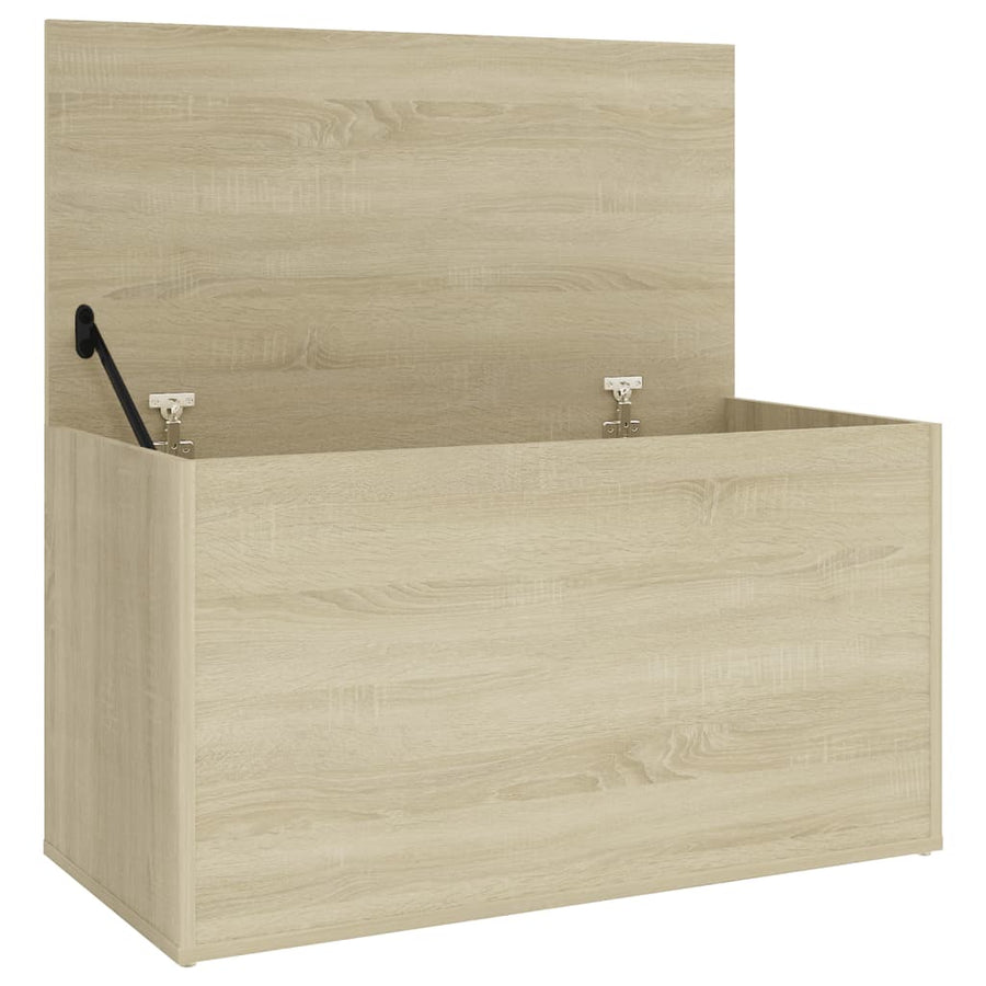 Opbergkist 84x42x46 cm bewerkt hout sonoma eikenkleurig Sonoma eiken