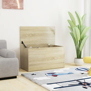 Opbergkist 84x42x46 cm bewerkt hout sonoma eiken