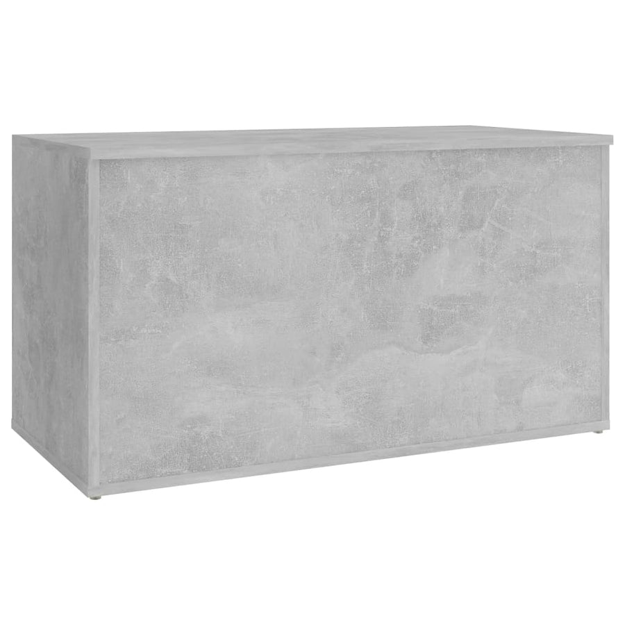 Opbergkist 84X42X46 Cm Bewerkt Hout Betongrijs