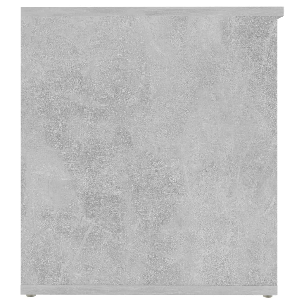 Opbergkist 84X42X46 Cm Bewerkt Hout Betongrijs