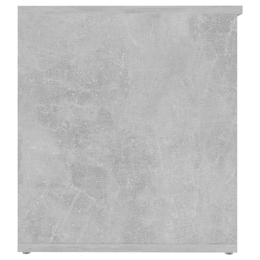 Opbergkist 84X42X46 Cm Bewerkt Hout Betongrijs