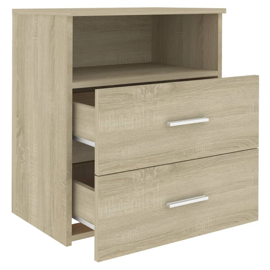 Nachtkastje 50x32x60 cm sonoma eikenkleurig 1 Sonoma eiken