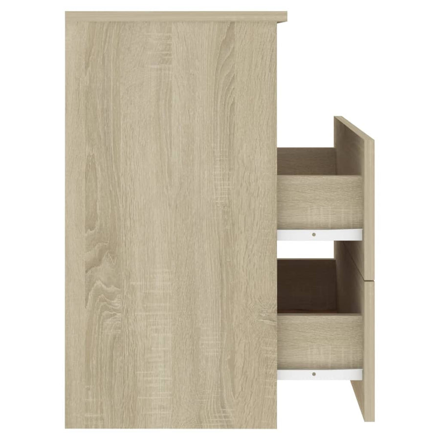 Nachtkastje 50x32x60 cm sonoma eikenkleurig 1 Sonoma eiken