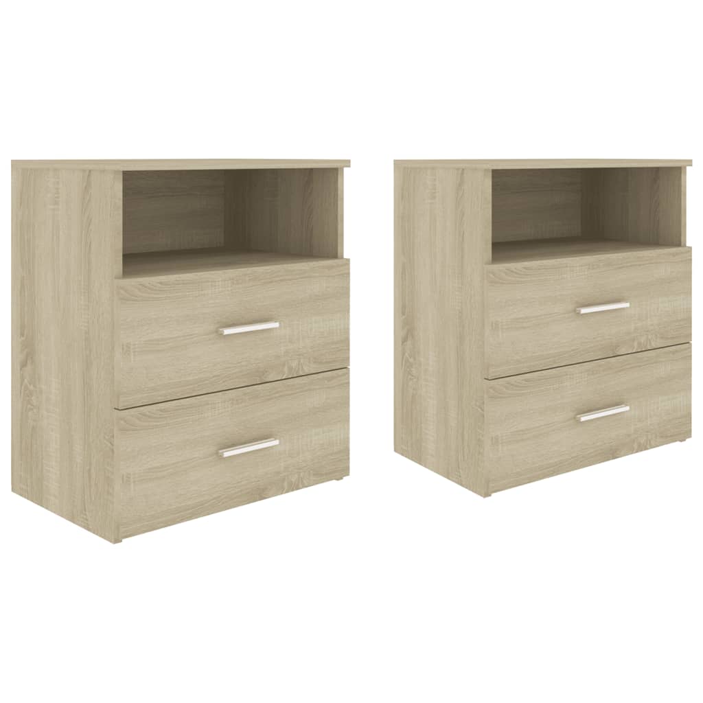 Nachtkastjes 50X3X60 Cm Kleurig 2 Sonoma eiken