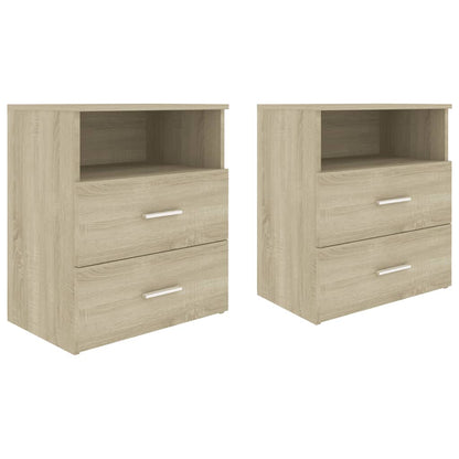 Nachtkastjes 50X3X60 Cm Kleurig 2 Sonoma eiken