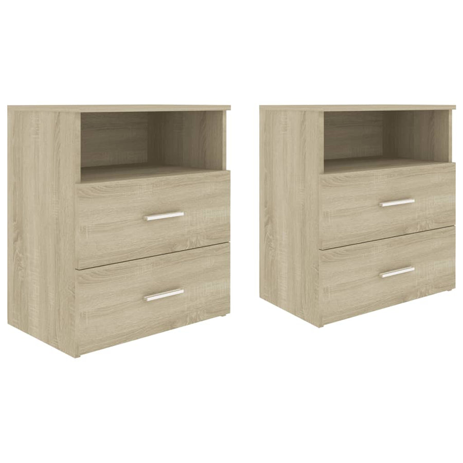 Nachtkastjes 50X3X60 Cm Kleurig 2 Sonoma eiken