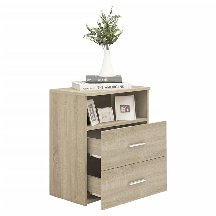 Nachtkastjes 50X3X60 Cm Kleurig 2 Sonoma eiken