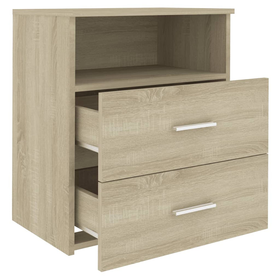 Nachtkastjes 50X3X60 Cm Kleurig 2 Sonoma eiken