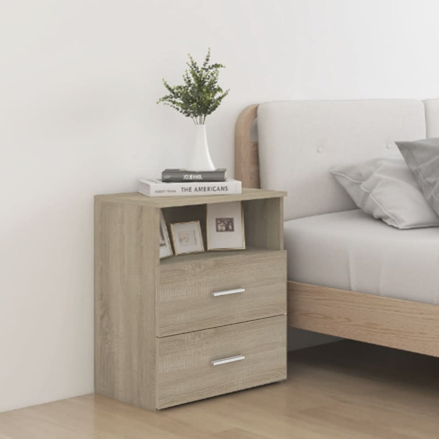 Nachtkastjes 50X3X60 Cm Kleurig 2 Sonoma eiken