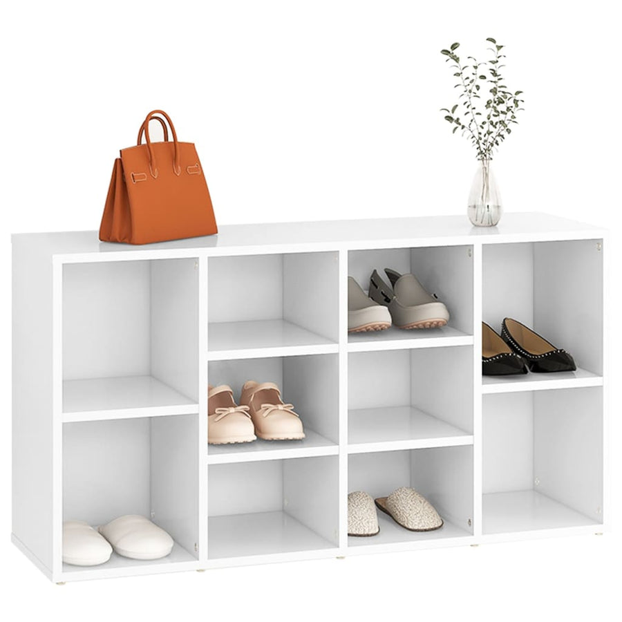 Schoenenbank 03X30X54,5 Cm Bewerkt Hout Wit