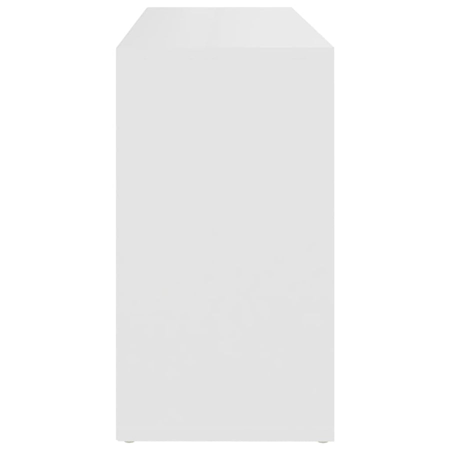 Schoenenbank 03X30X54,5 Cm Bewerkt Hout Wit