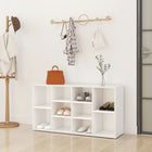 Shoe cabinet 103x30x55 cm distressed wood white