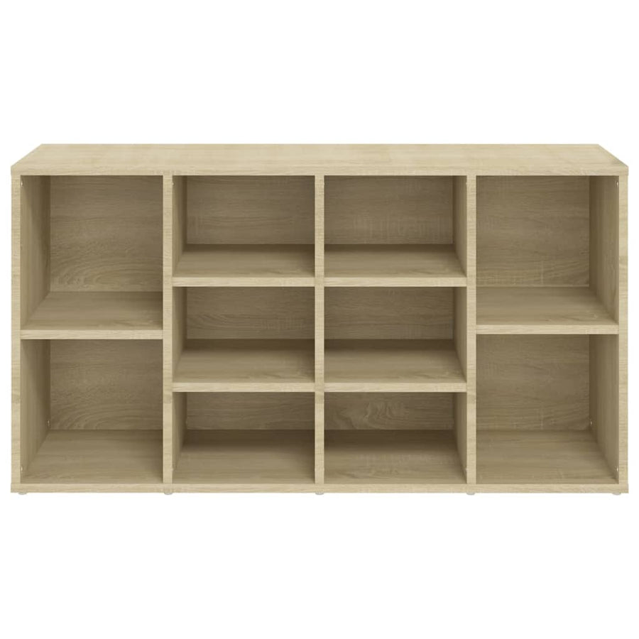Schoenenbank 03X30X54,5 Cm Spaanplaat Kleurig Sonoma eiken