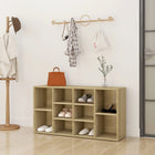 Schoenenbank 103x30x55 cm spaanplaat sonoma eiken